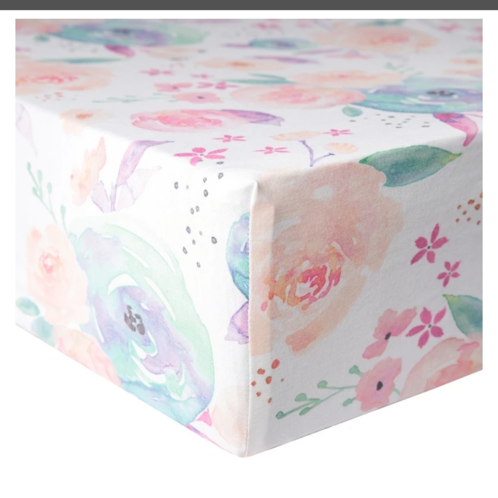 Copper Pearl fitted bedsheet Bloom
